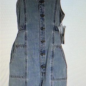 Chelsea and violet Girl jean short overall size extra large nwt